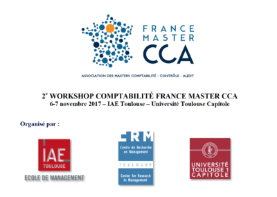 2e Workshop Comptabilité France Master CCA 2017