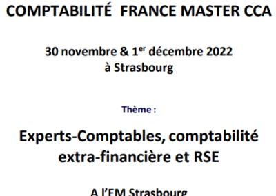 6ème workshop France Master CCA